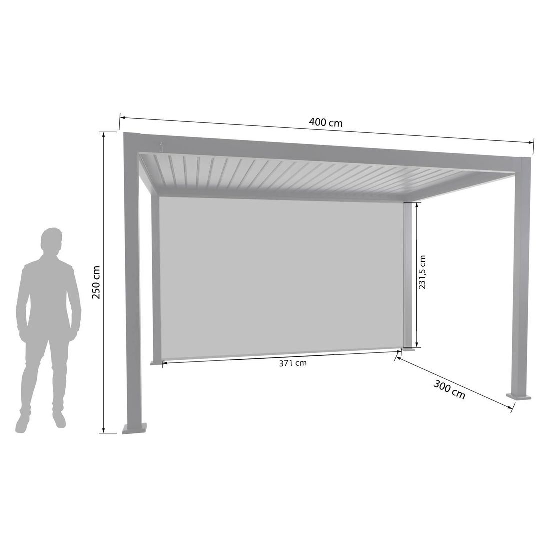 Creador Lino Gartenpergola 400x300x250cm