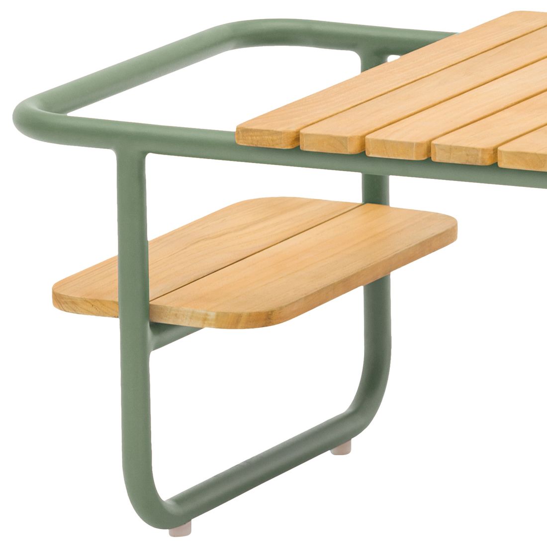 Zebra Somerset Loungetisch Aluminium/Teak