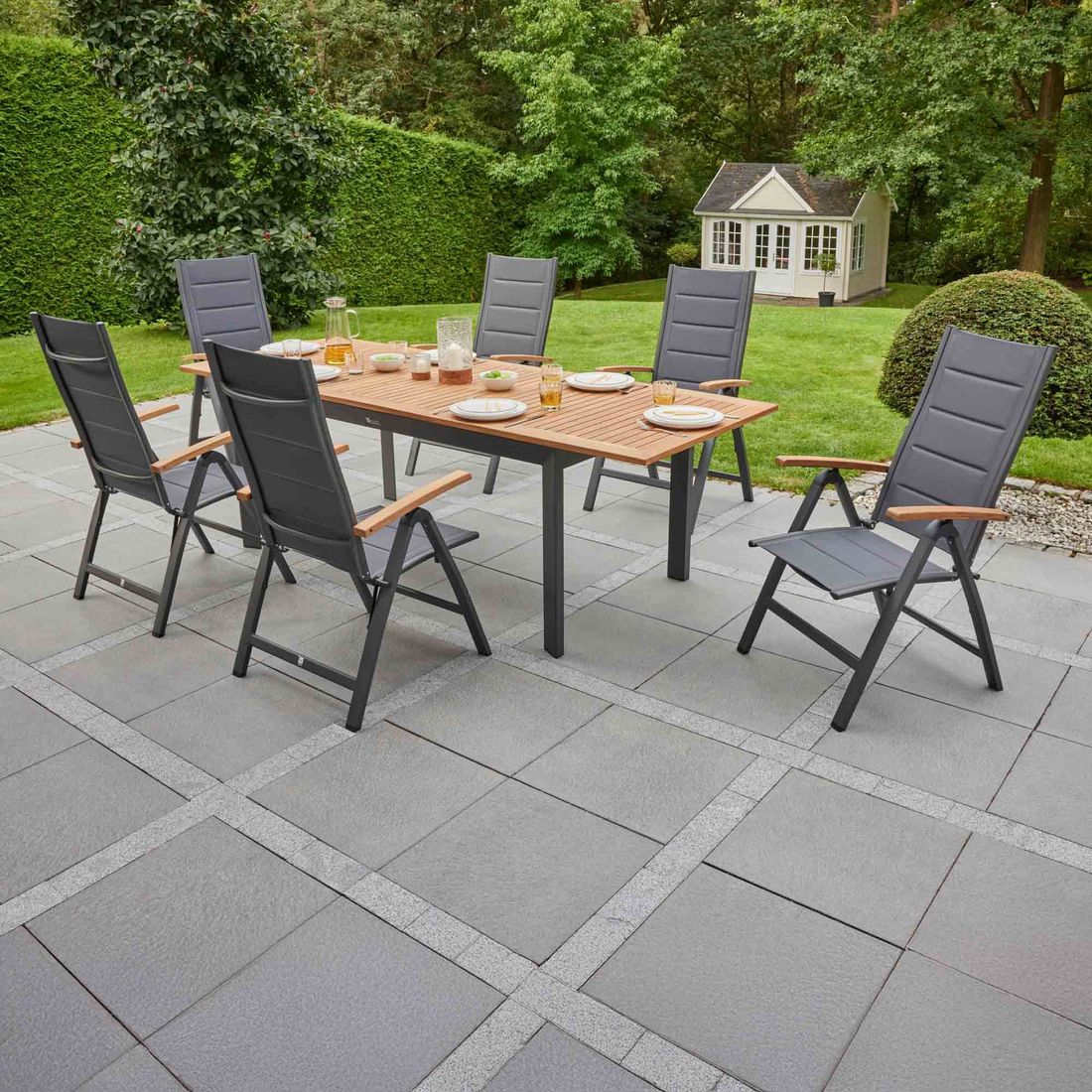 LC Garden Unicamo Klappsessel verstellbar Aluminium/Textilene