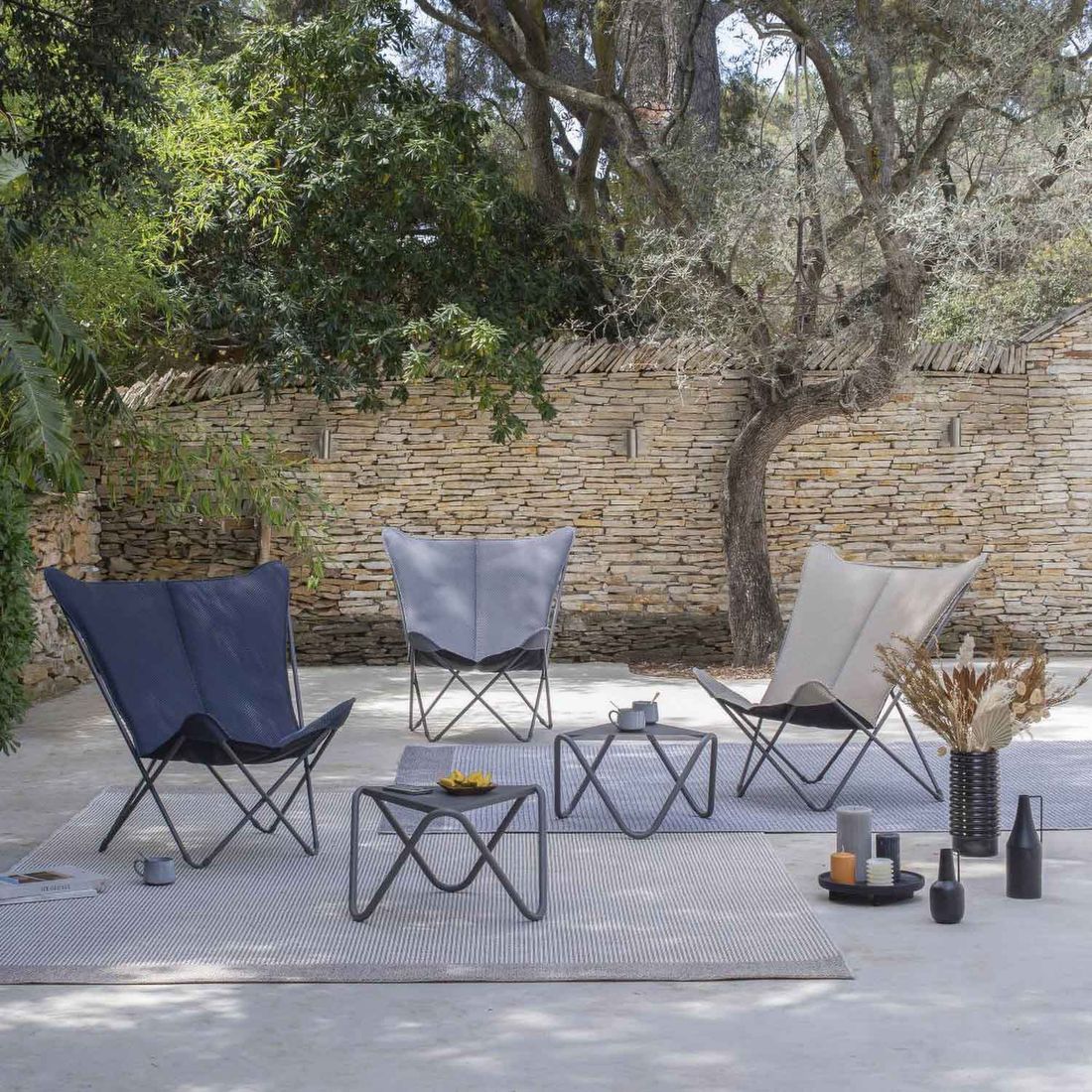 Lafuma Pop Up XL Liegestuhl Stahl/BeComfort