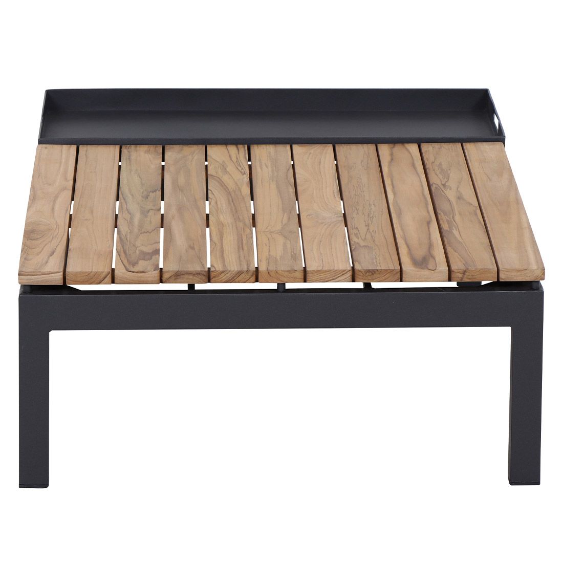 Siena Garden Alvida Loungetisch 102x73,5cm Aluminium/Teak