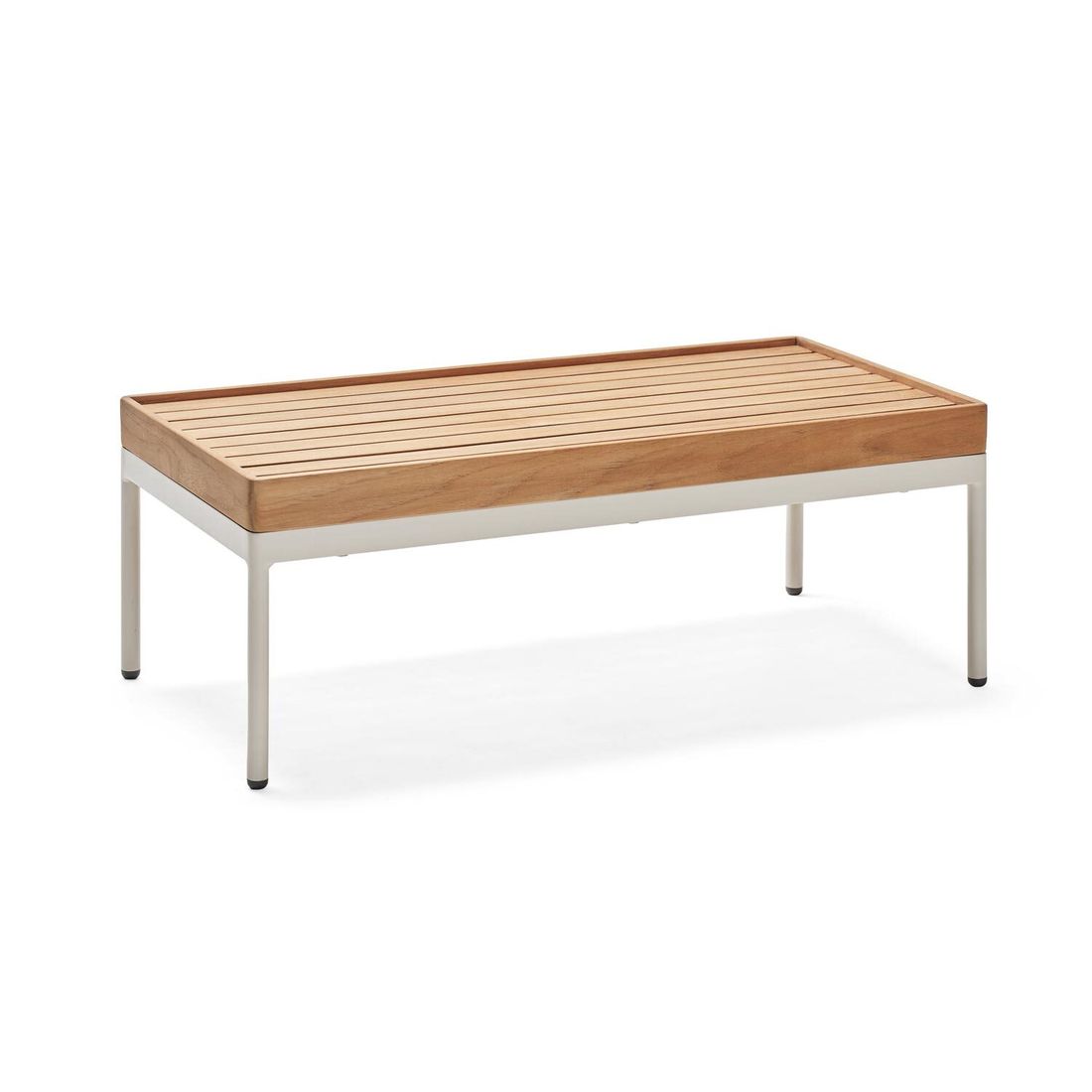 Stern Coco Loungetisch Aluminium/Teak