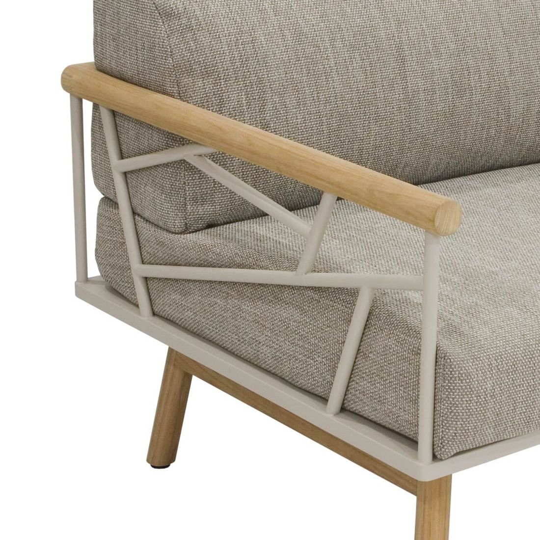 Zebra Solena Loungesessel Edelstahl/Teak/Sunproof