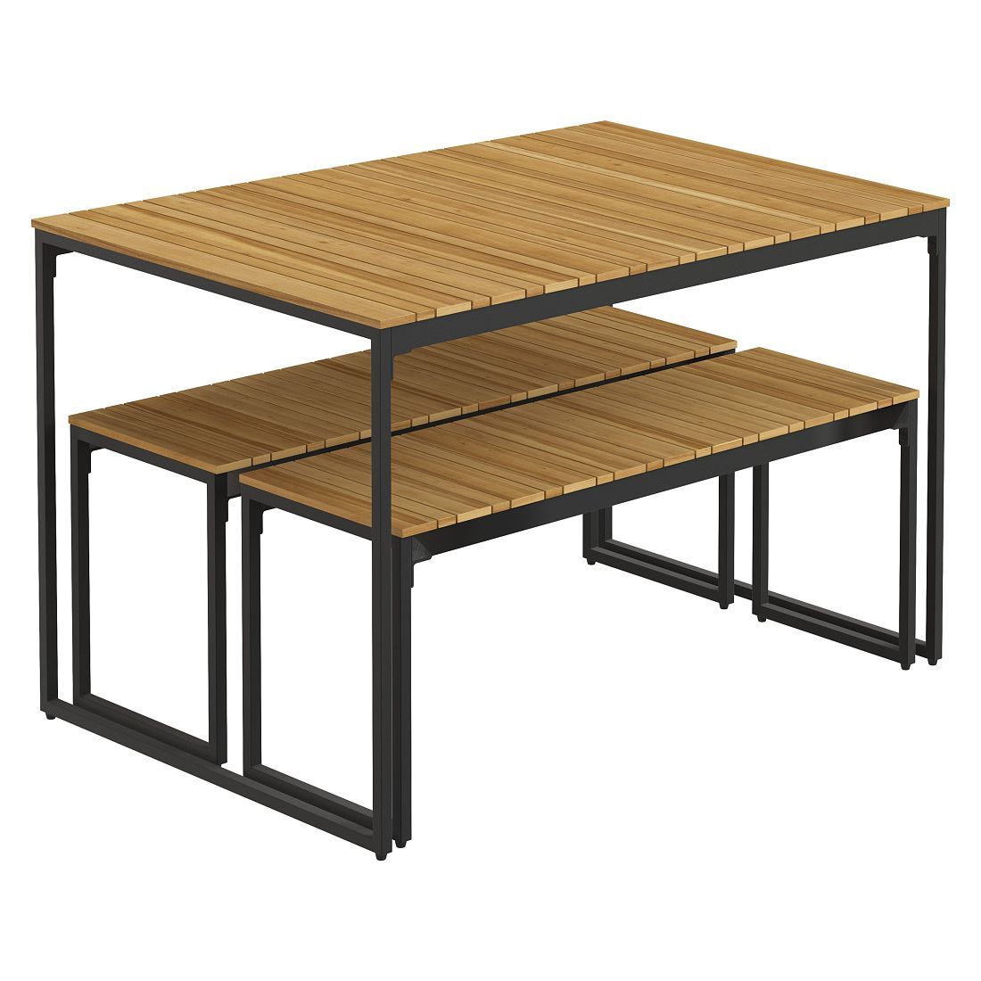 OUTLIV. Floris Gartenmöbel-Set M (4 Plätze) Tisch 115x78cm