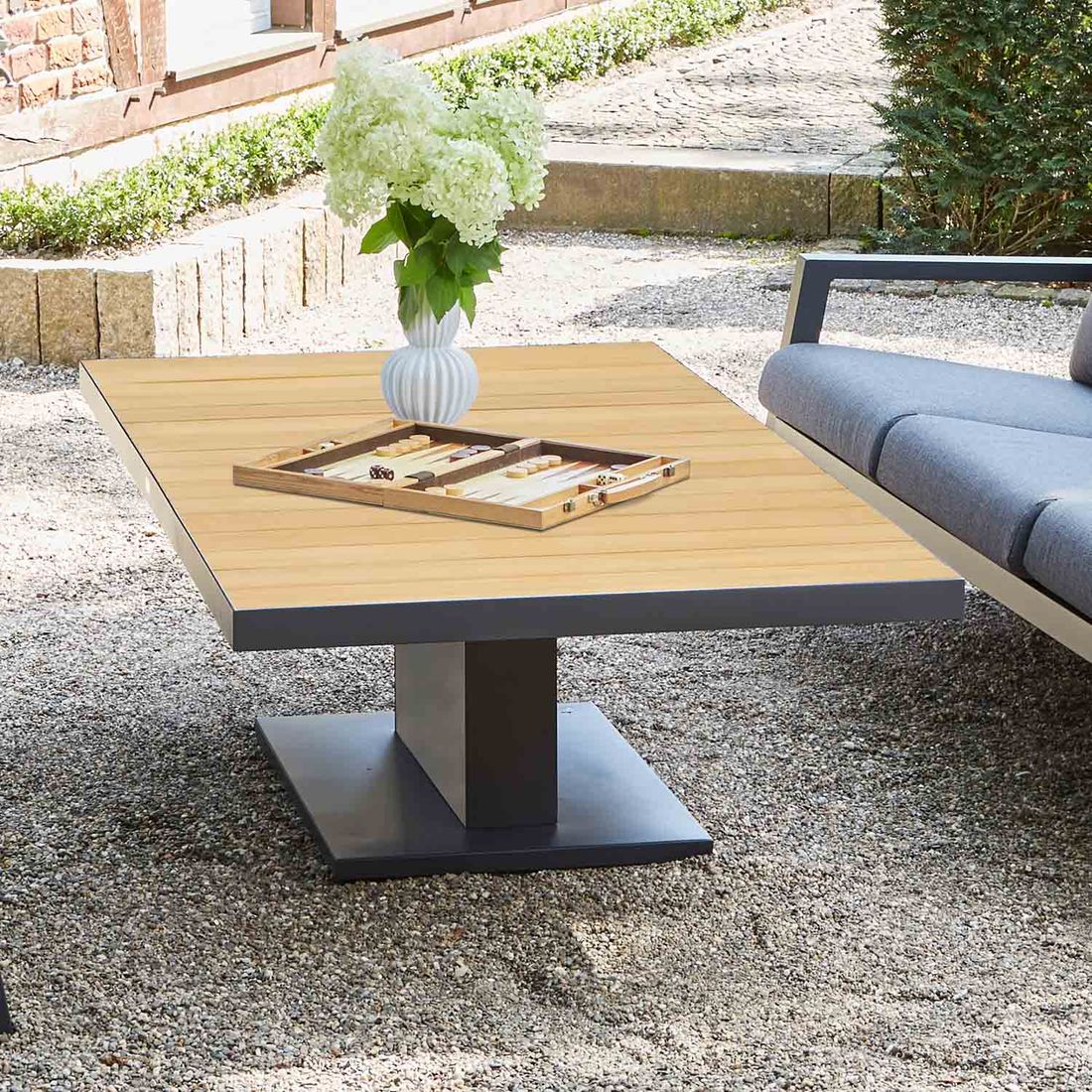 Siena Garden Talina Gartentisch Aluminium/Teak