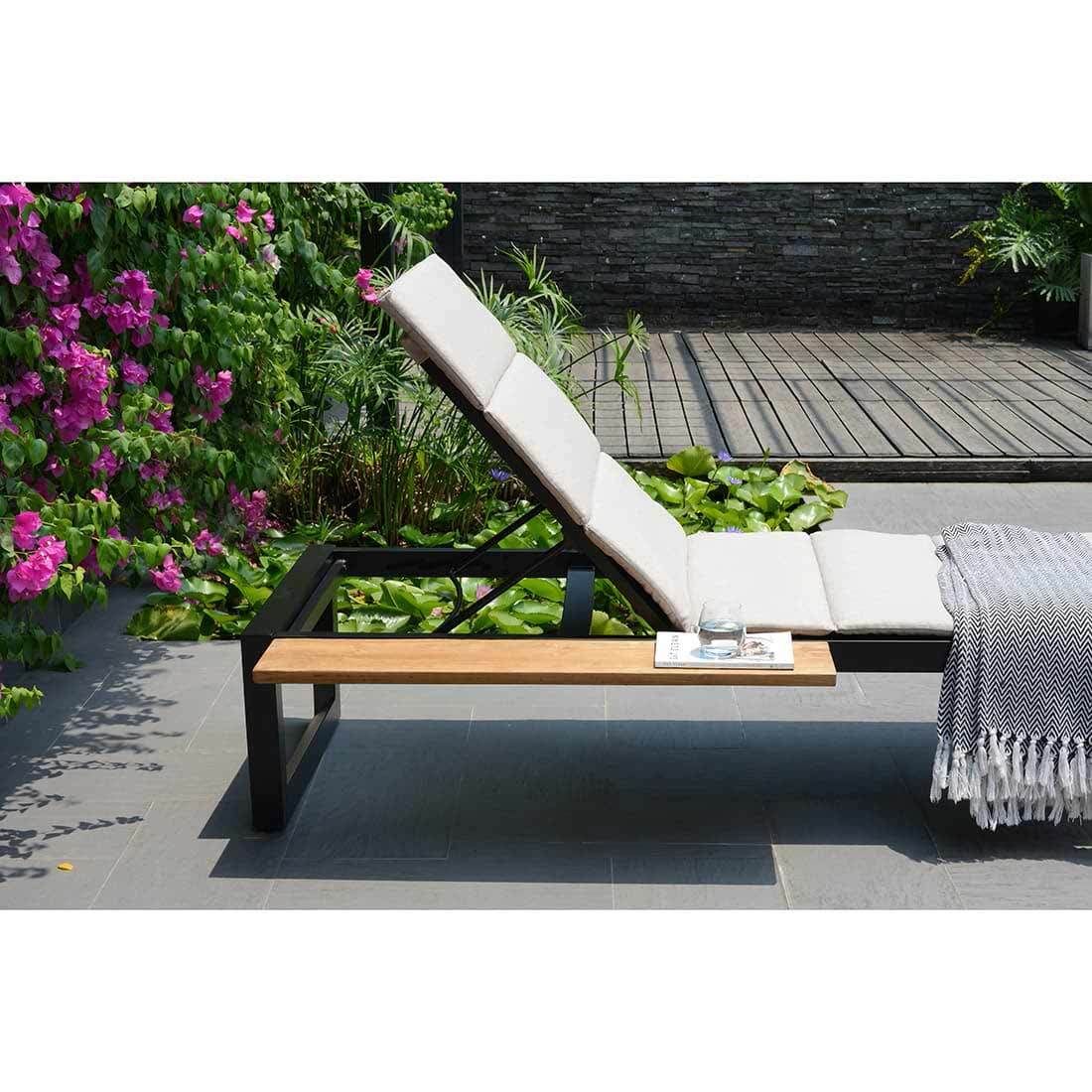 LifestyleGarden Jimmy Gartenliege verstellbar Aluminium/Olefin
