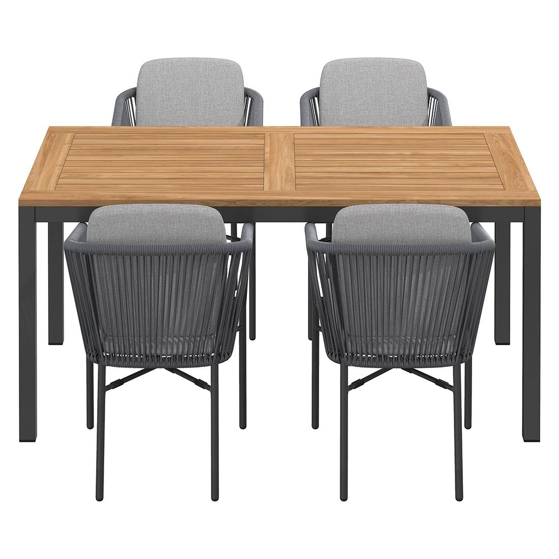 OUTLIV. Ohio Gartenmöbel-Set M (4 Plätze) Tisch 160x90cm