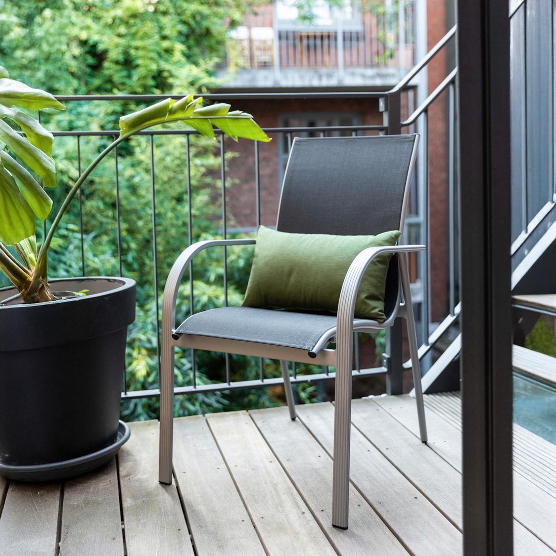 Kettler Tampa Stapelsessel Aluminium/Outdoorgewebe