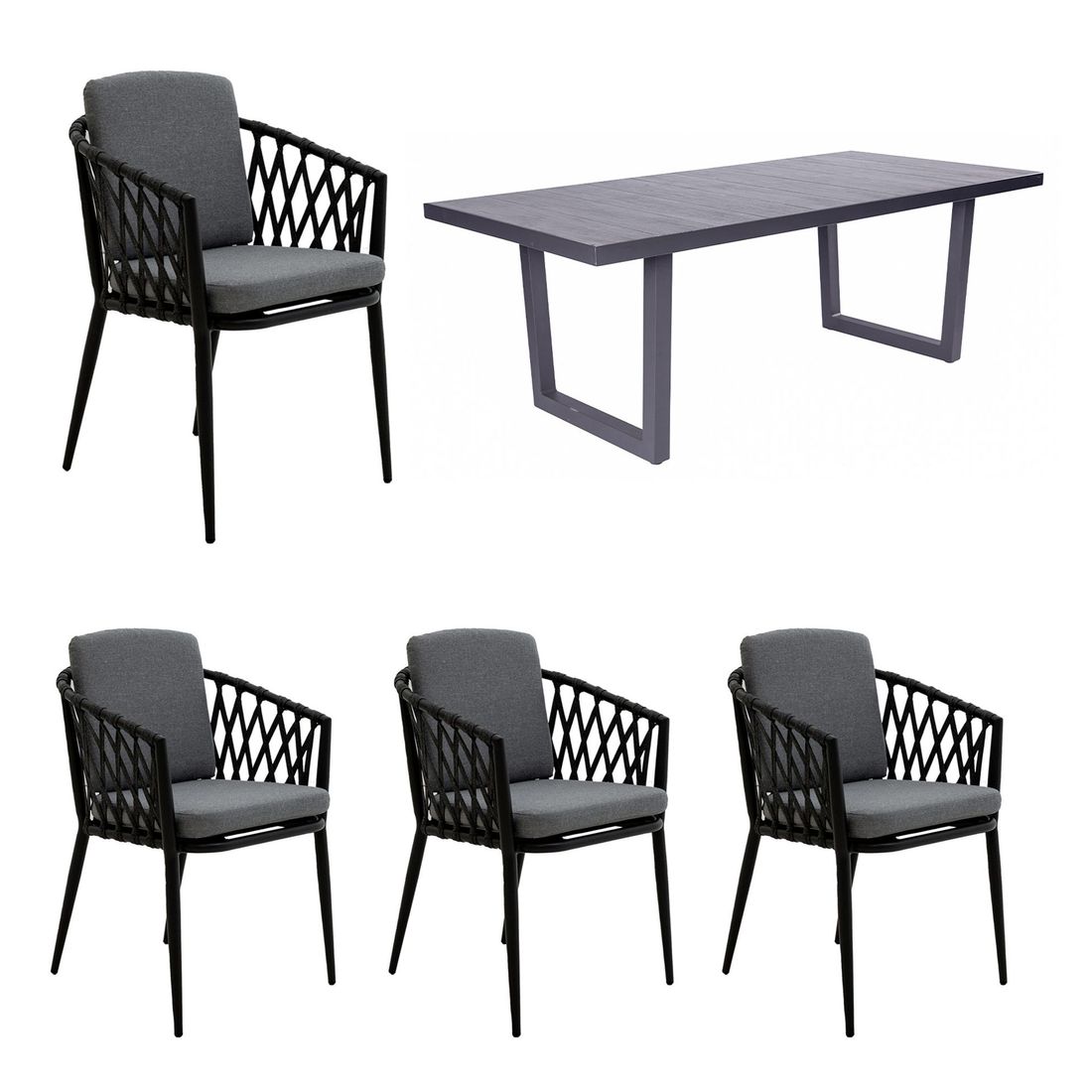 LC Garden Cairns Gartenmöbel-Set M (4 Plätze) Tisch 200x100cm