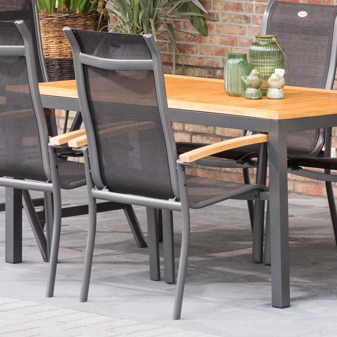 Hartman Alice Gartenmöbel-Set L (6 Plätze) Tisch 150/210x90cm