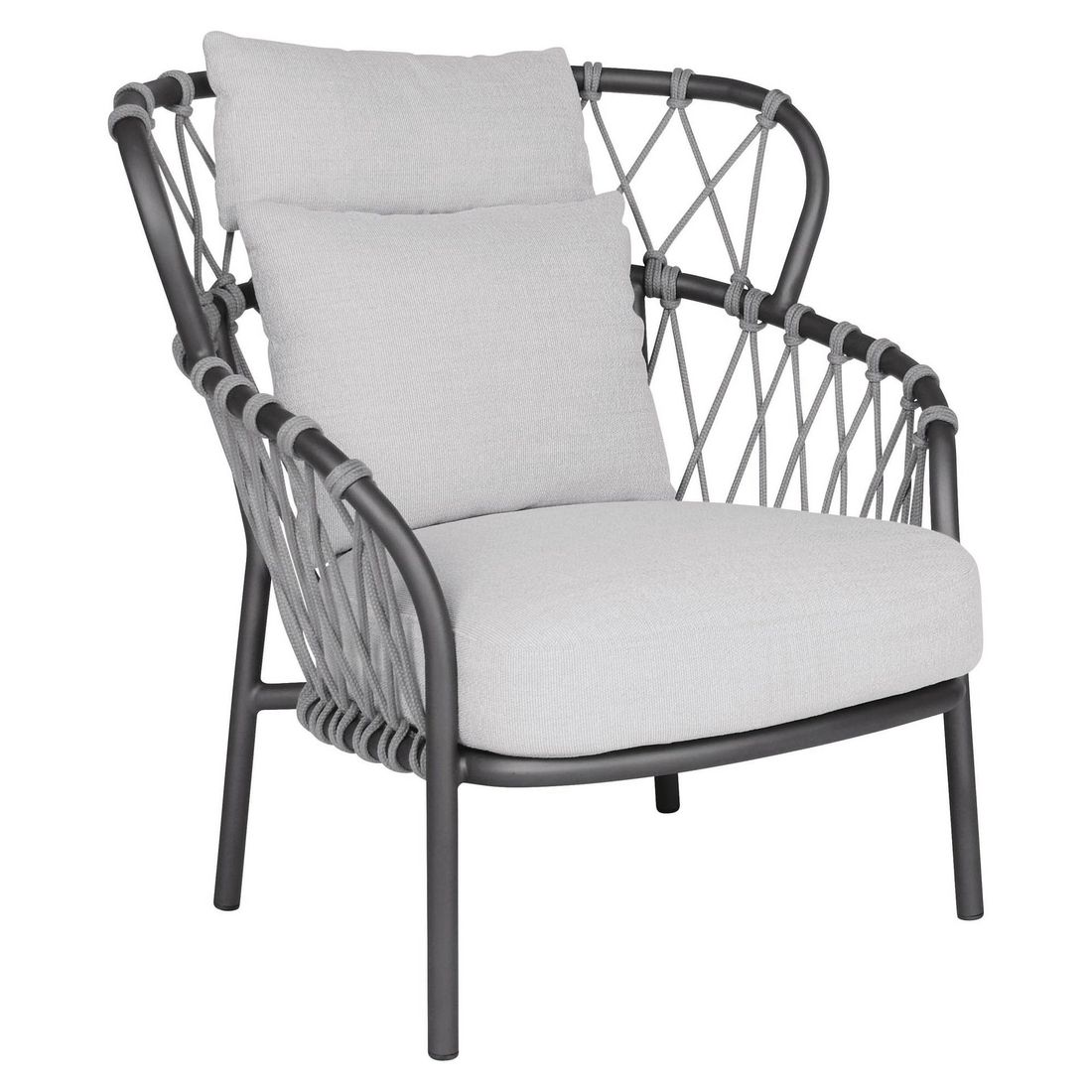 Stern Klea Loungesessel Aluminium/Rope/Outdoorstoff