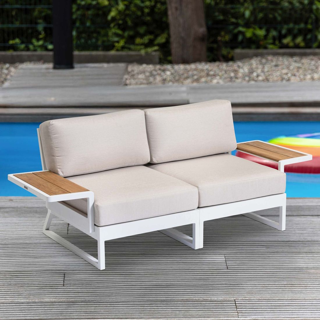 Kettler Ocean Skid Gartenloungesofa Aluminium/Sunbrella