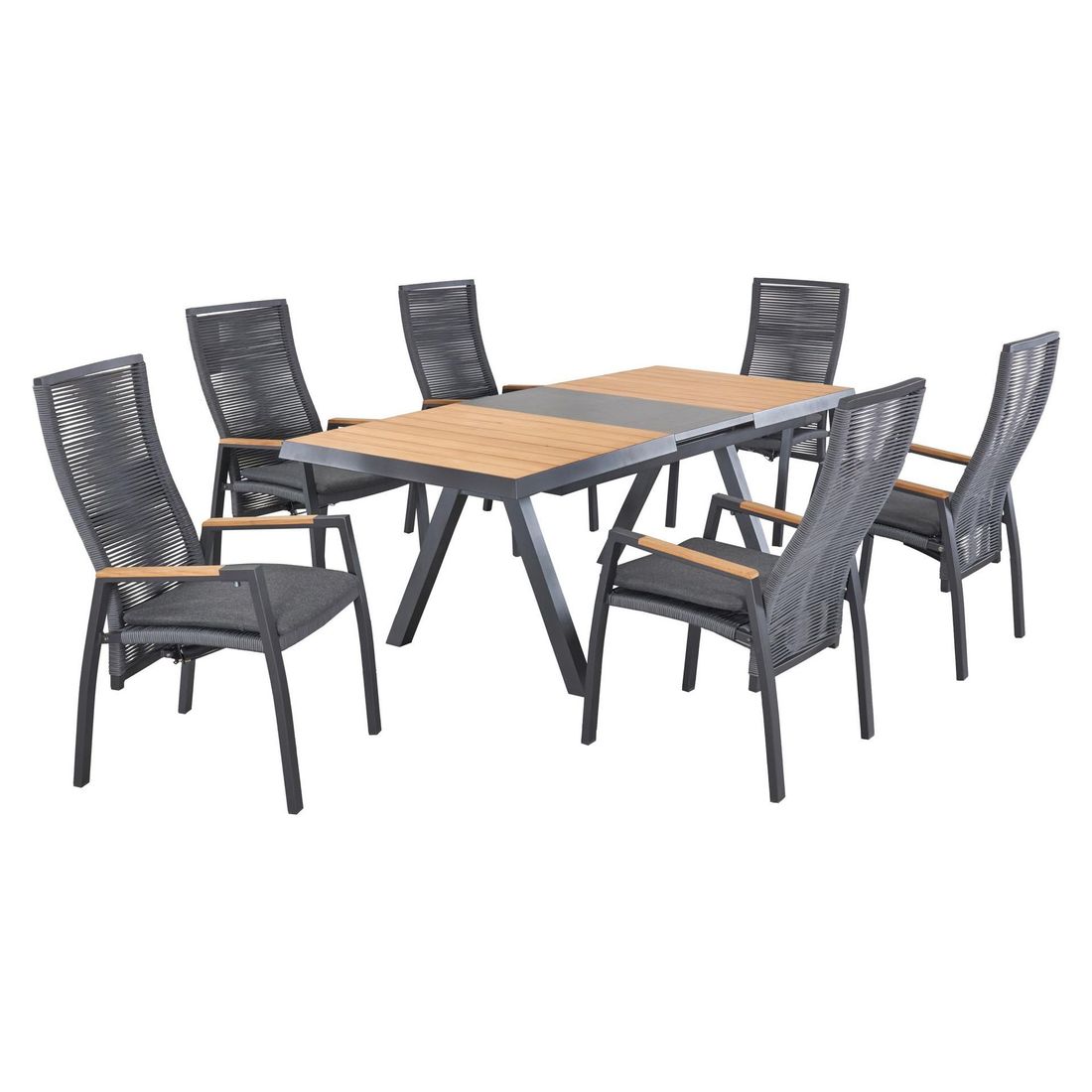 LC Garden Kumasi Ausziehtisch Aluminium/Teak