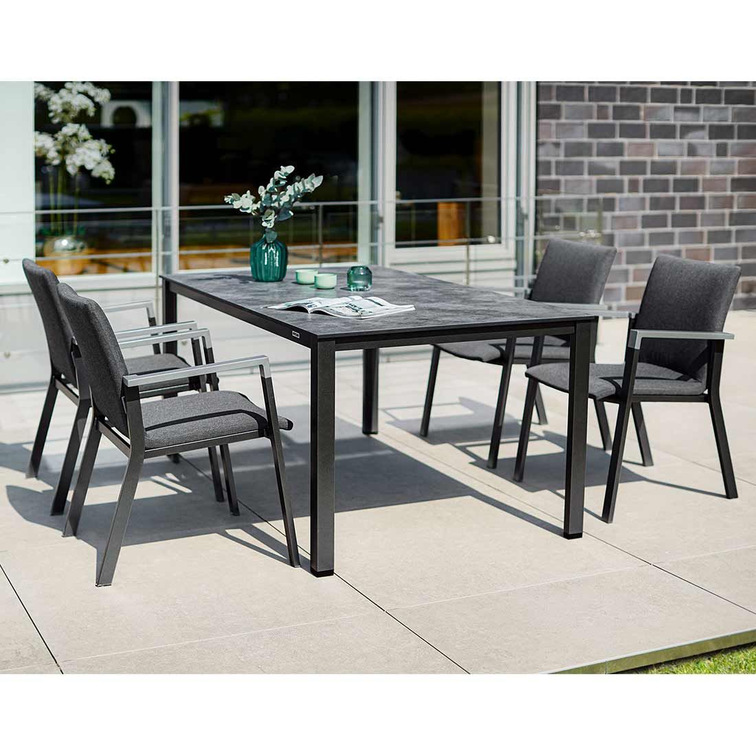 Kettler Rasmus Gartenmöbel-Set M (4 Plätze) Tisch 160x95cm