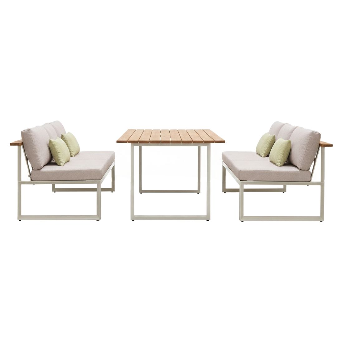 LifestyleGarden Jimmy Dininglounge Tisch 216x98,5cm Aluminium/Olefin