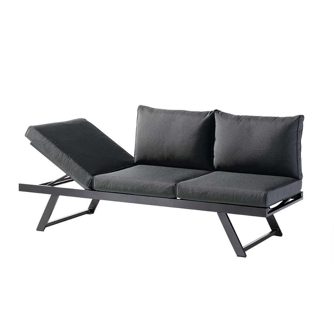 Sieger Auckland Diningsofa Aluminium/Sunproof