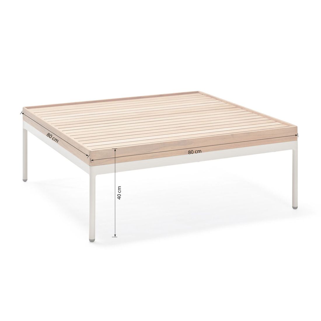 Stern Coco Loungetisch Aluminium/Teak