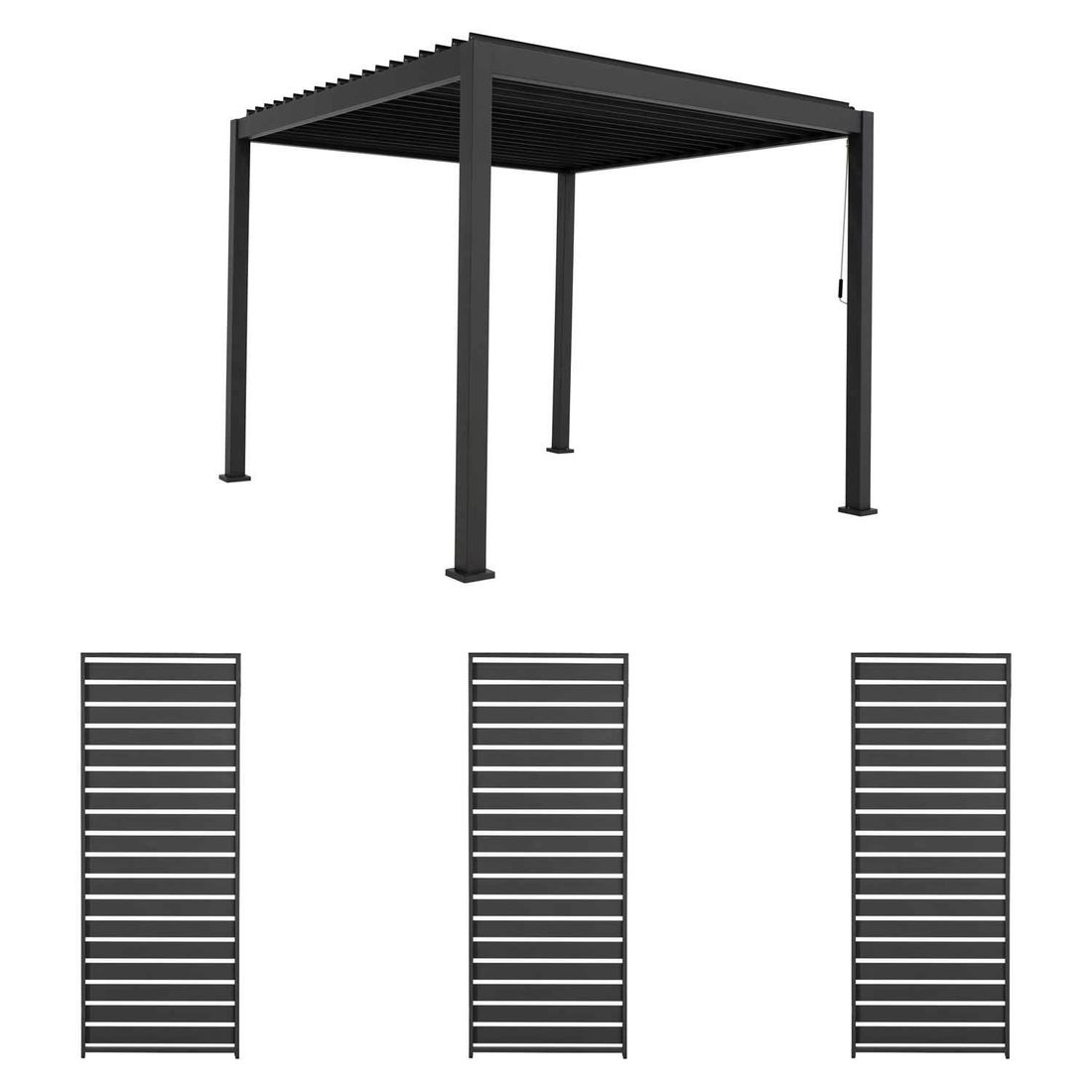 Mirador Classic Gartenpergola 300x300x250cm
