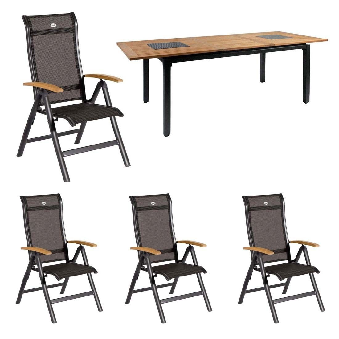 Hartman Alice Gartenmöbel-Set M (4 Plätze) Tisch 180/240x100cm