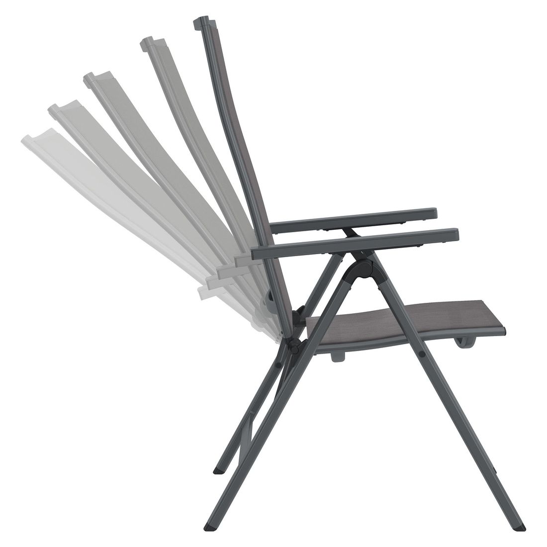 OUTLIV. Jacob Gartenmöbel-Set L verstellbar (6 Plätze) Tisch 220x100cm