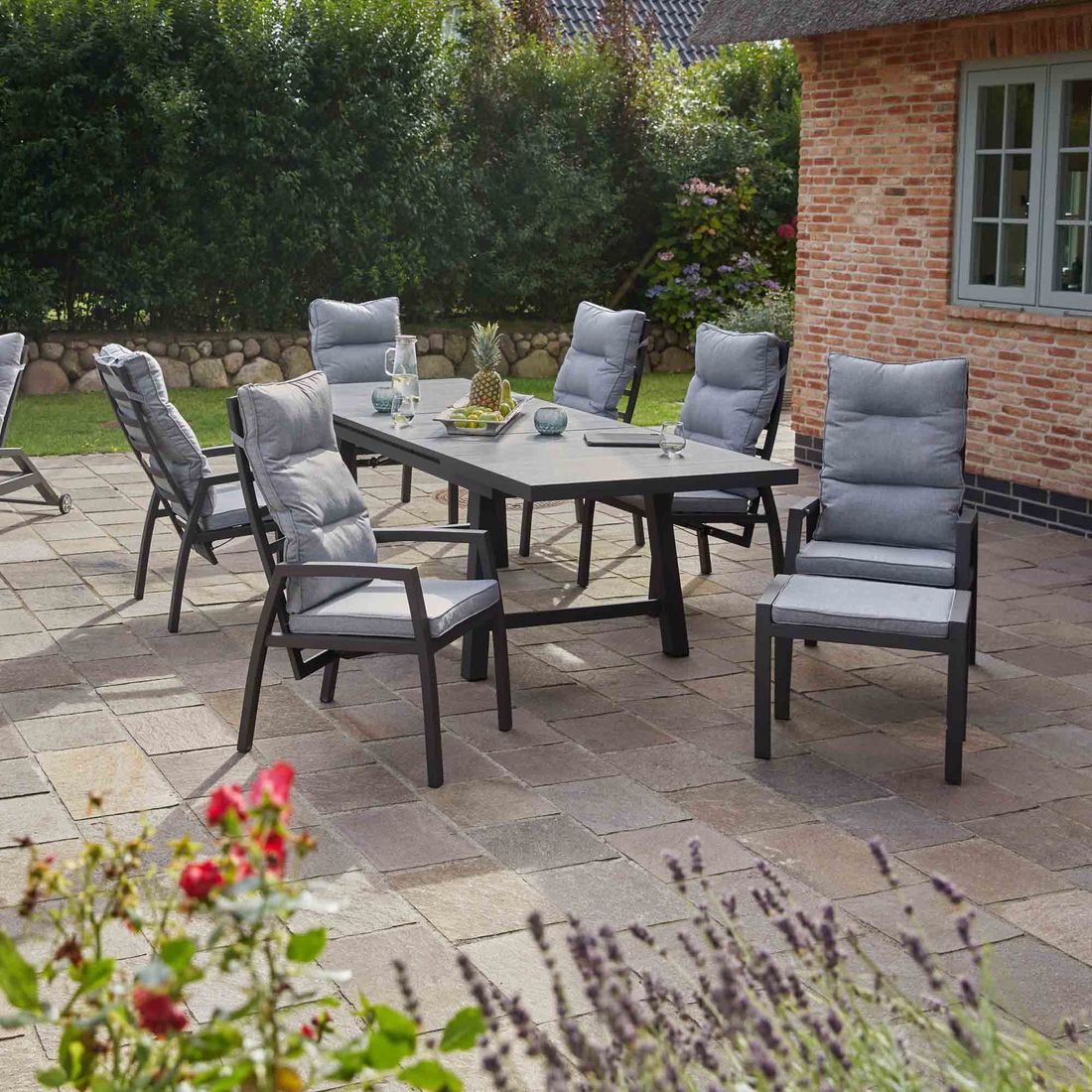 LC Garden Bondino Ausziehtisch Aluminium/Glaskeramik