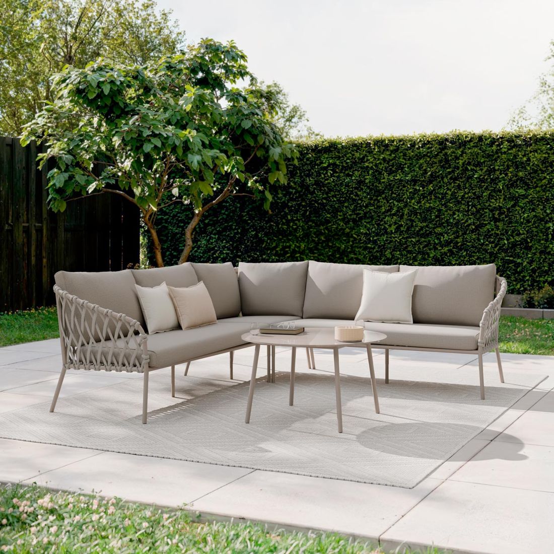 OUTLIV. Tanami Ecklounge Stahl/Rope/Olefin