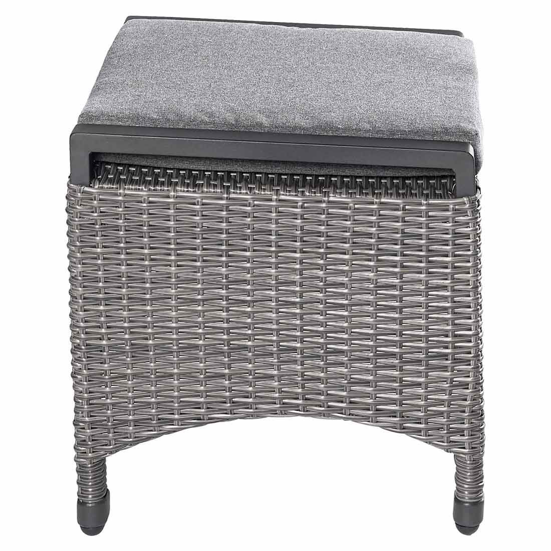 LC Garden Komido Loungehocker Aluminium/Geflecht
