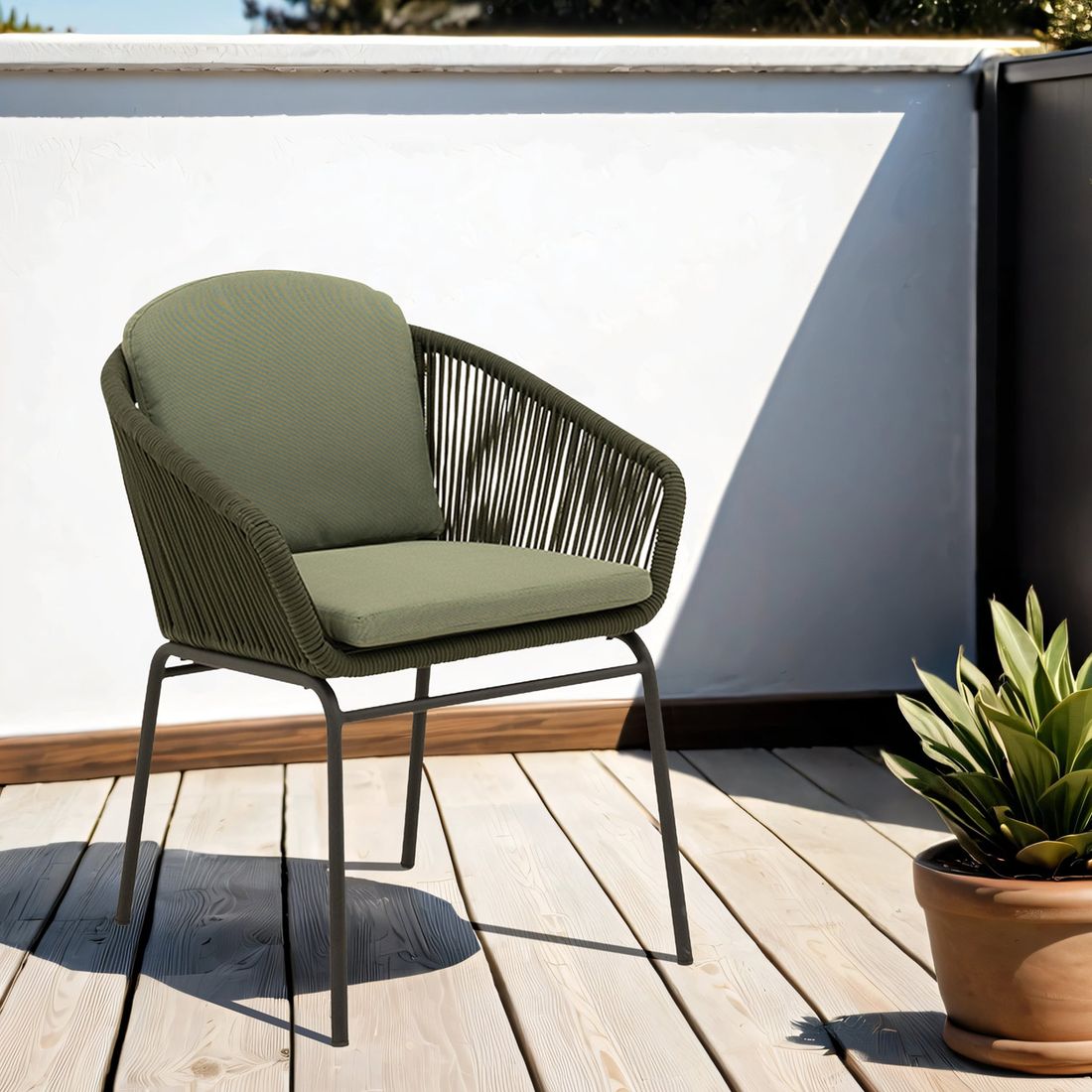 Cosmic Collection Rondo Gartensessel Stahl/Rope/Polyester