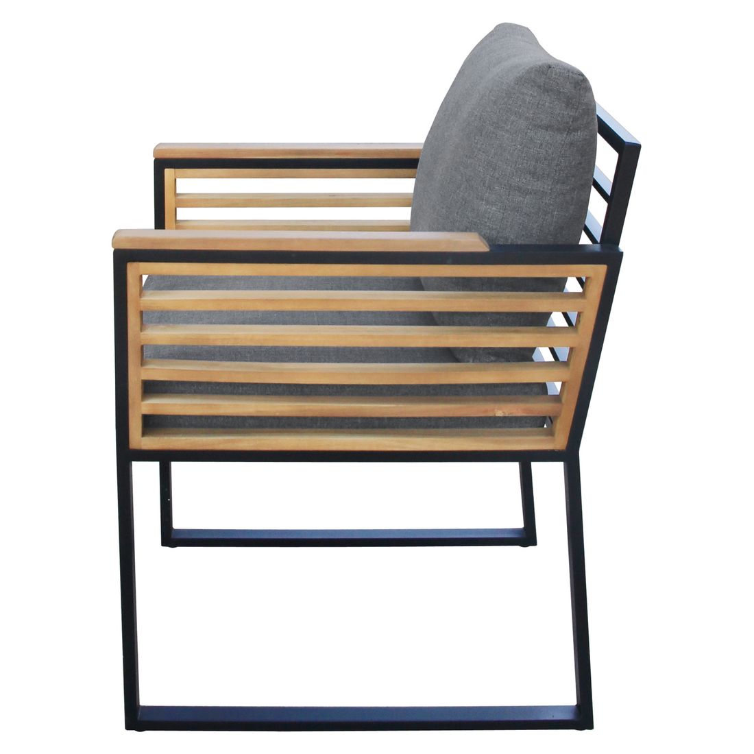 OUTLIV. New York City Gartensessel Aluminium/Akazie/Spunpolyester