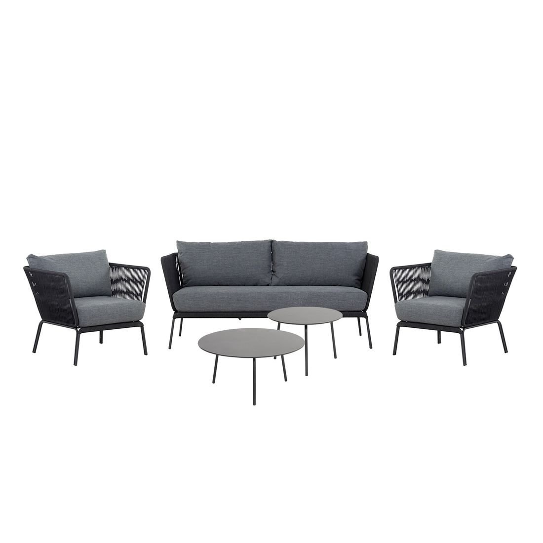 Cosmic Collection Lion Loungeset inkl. Loungetisch Stahl/Rope