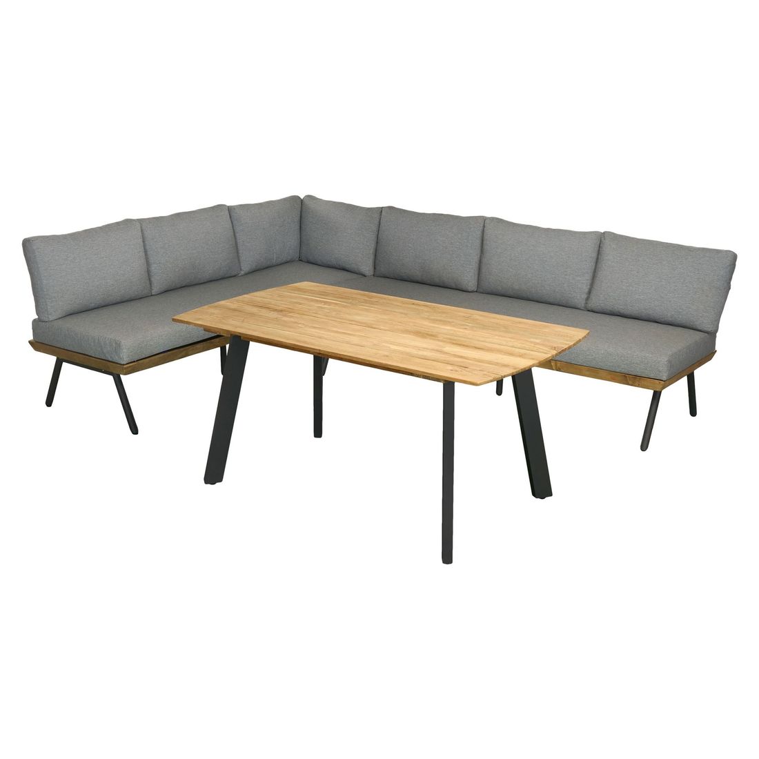 OUTLIV. Alkas Dininglounge Tisch 200x100cm Teak/Sunproof A-Beine