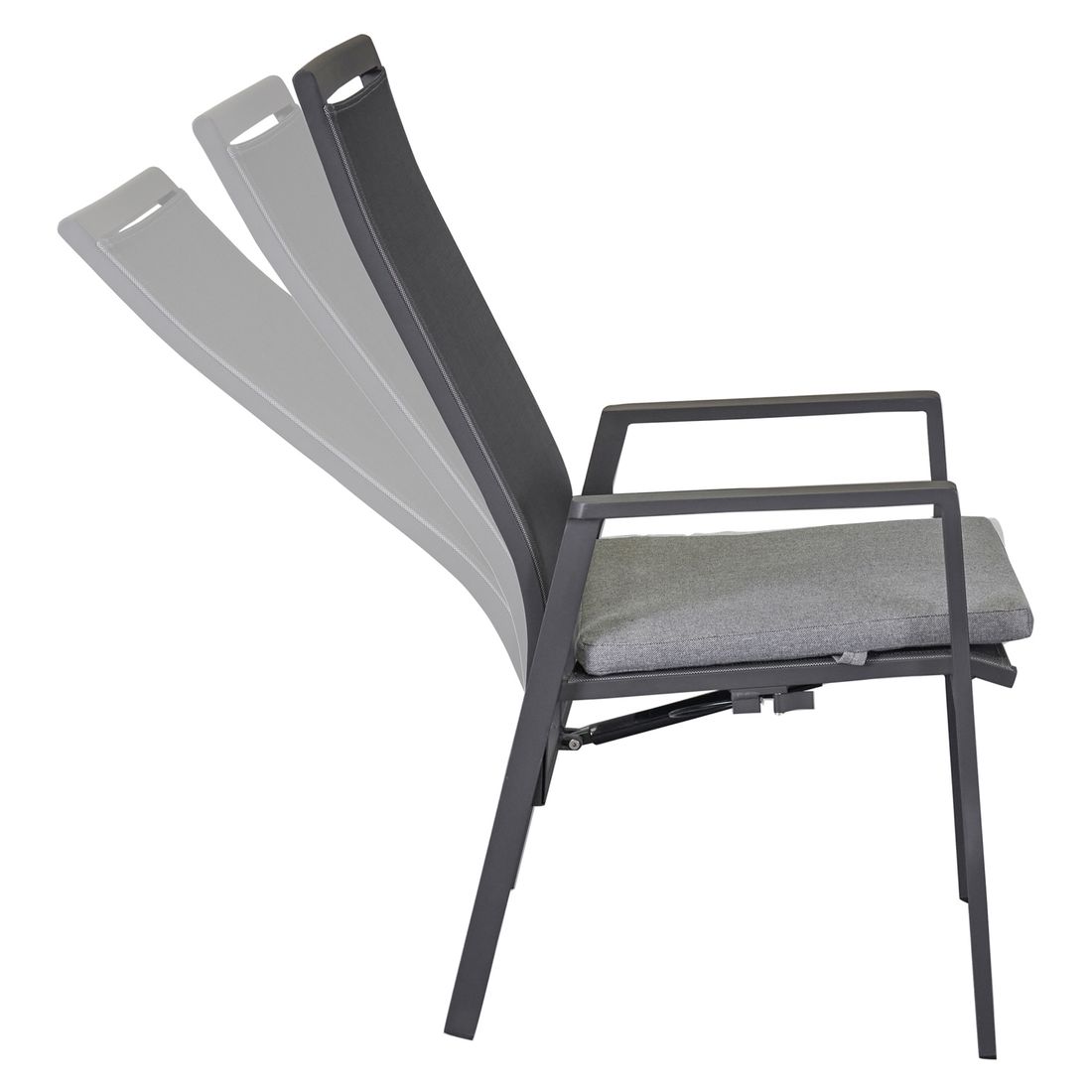 LC Garden Sunfort Gartensessel verstellbar Aluminium/Textilene
