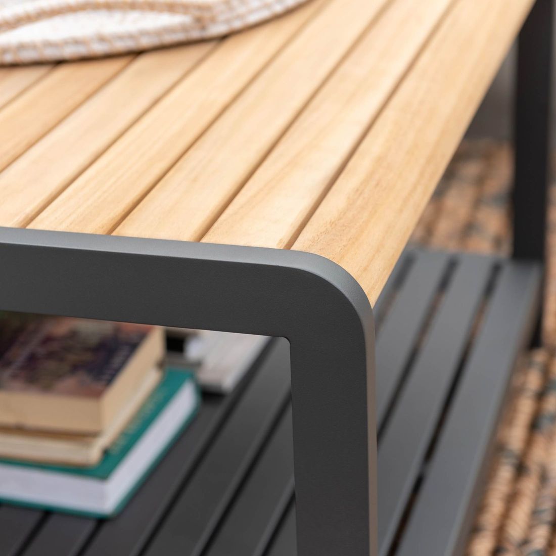 LifestyleGarden Amber Loungetisch Aluminium/Teak