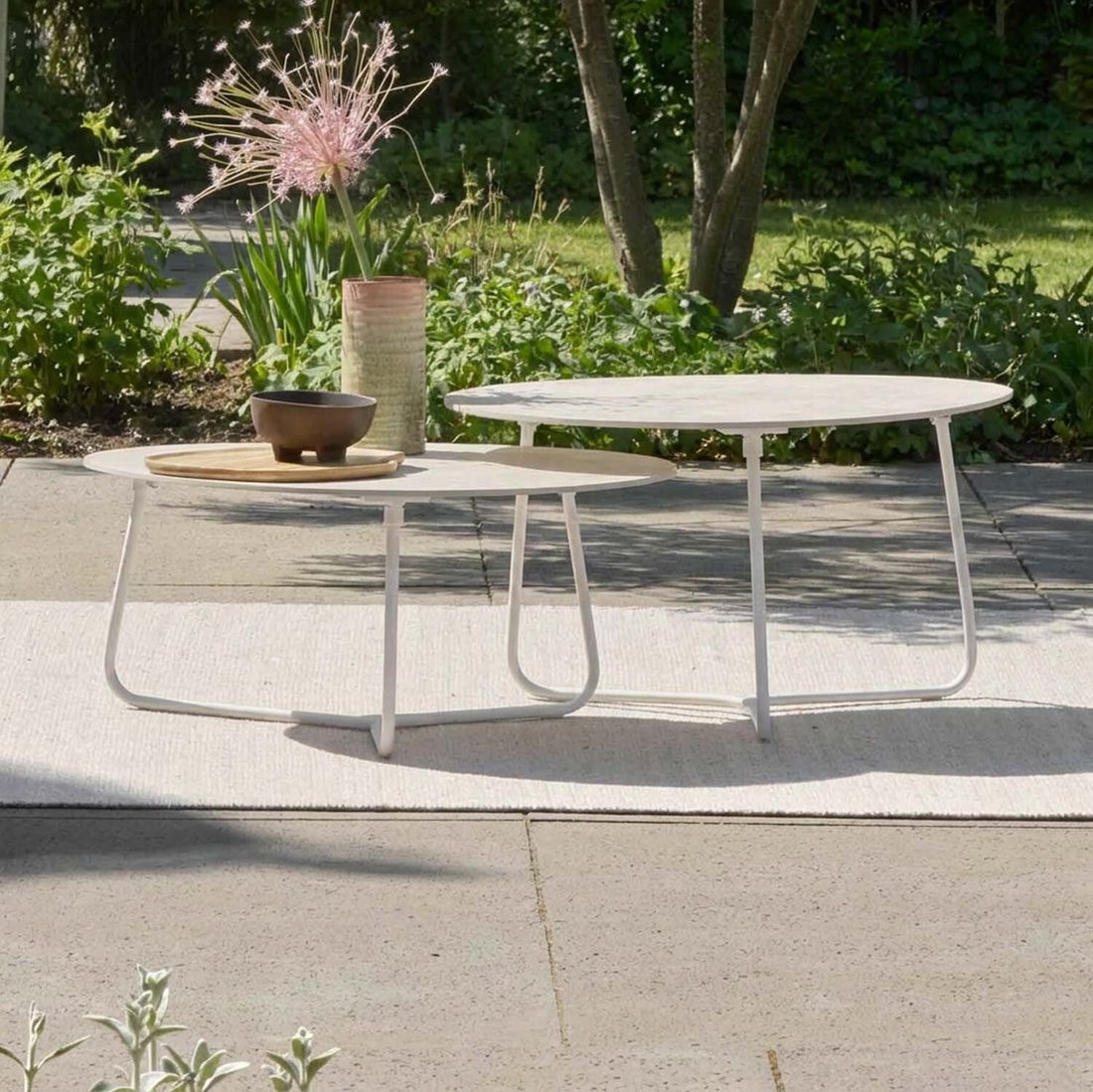 Apple Bee Pine Key Loungetisch-Set 2-tlg. Aluminium/Sinterstone