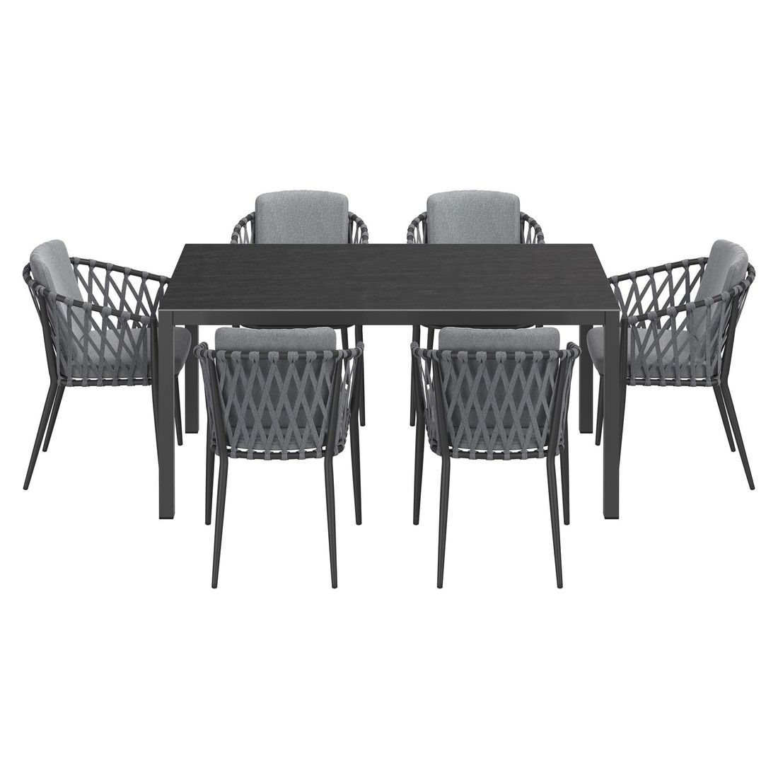 OUTLIV. Cairns Gartenmöbel-Set L (6 Plätze) Tisch 160x90cm