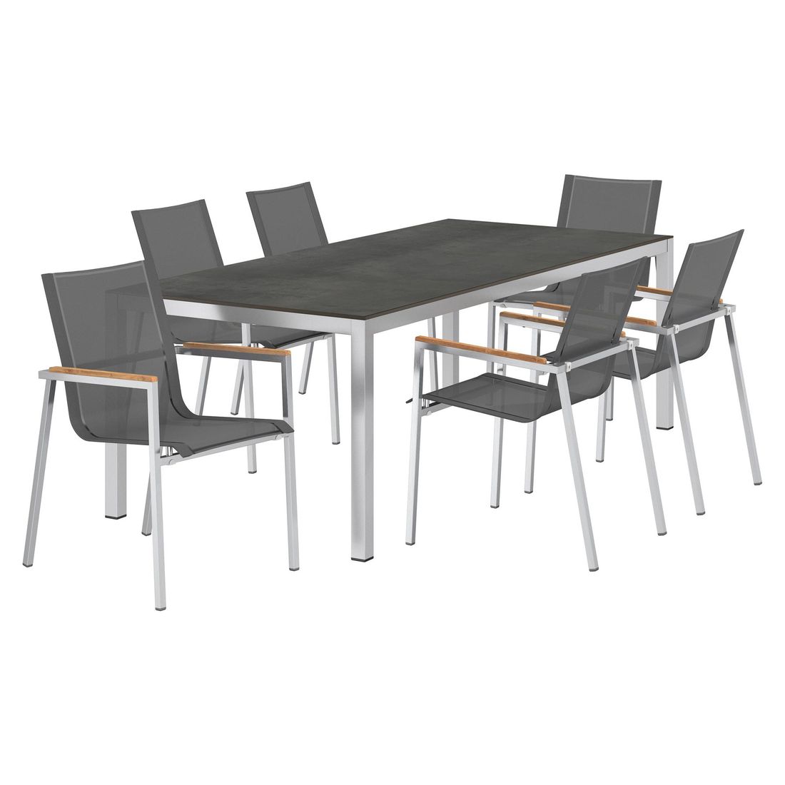OUTLIV. Rimini Gartenmöbel-Set L (6 Plätze) Tisch 220x100cm