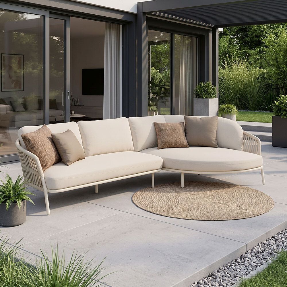 Zebra Ares Ecklounge Aluminium/Rope/Sunproof