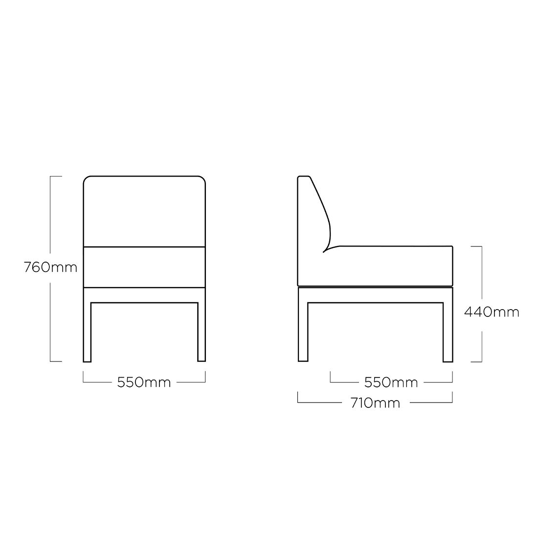 Kettler Pure Dininglounge Aluminium/Sunbrella