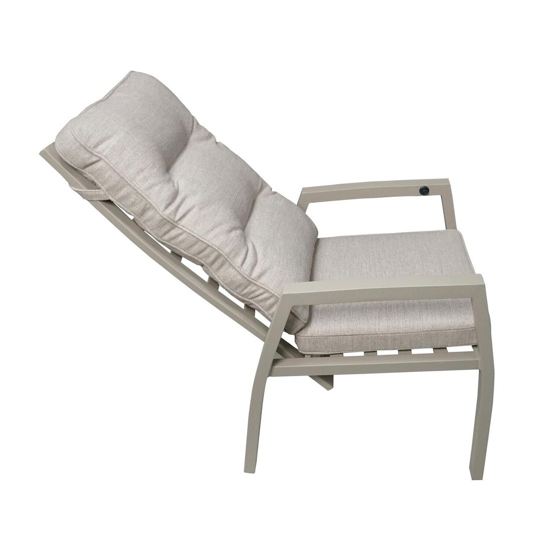 LC Garden Bondino Gartensessel verstellbar Aluminium mit Sitz- und Rückenkissen