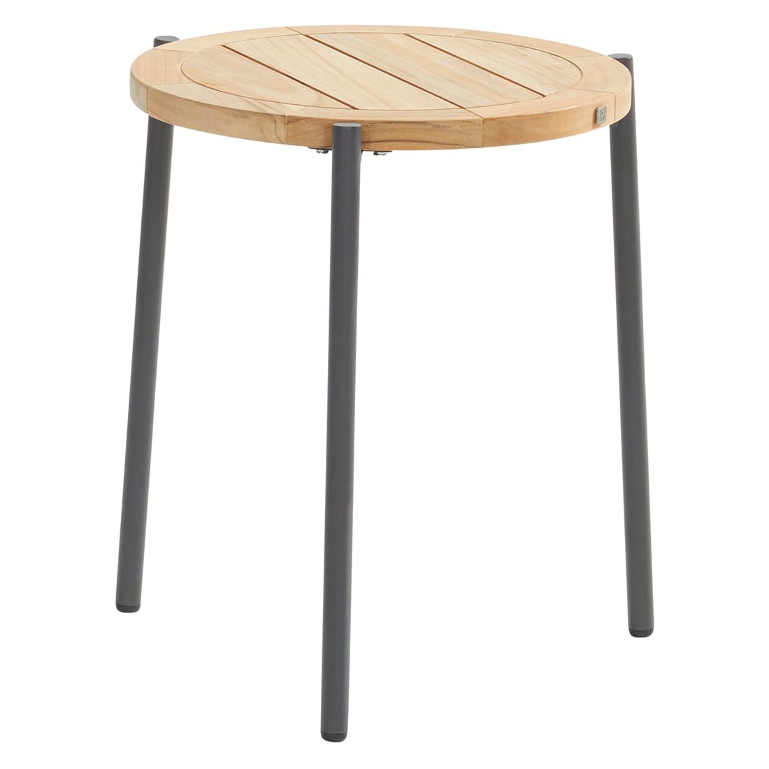 4Seasons Yoga Beistelltisch Garten Ø 45cm Aluminium/Teak