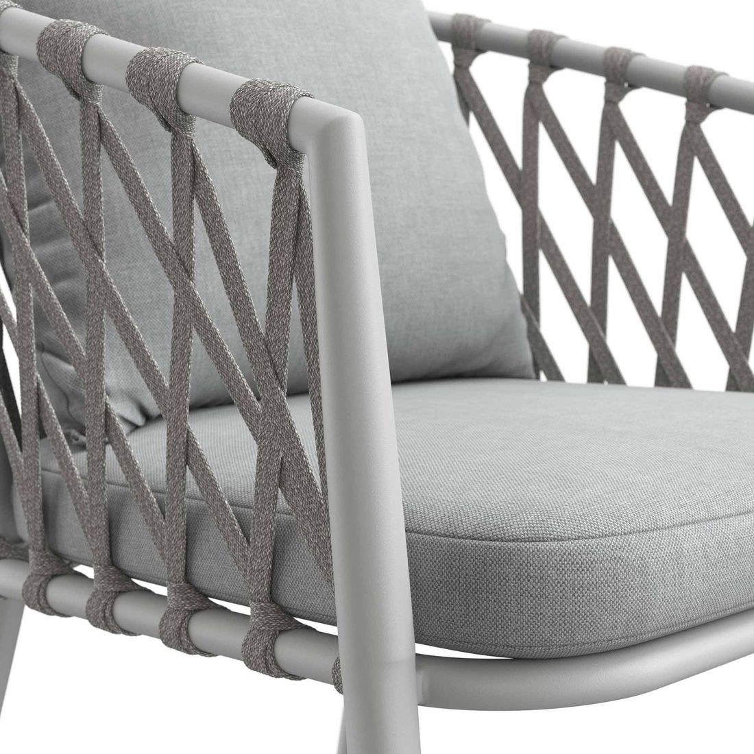 LC Garden Sunrepo Stapelsessel Aluminium mit Sitz- und Rückenkissen