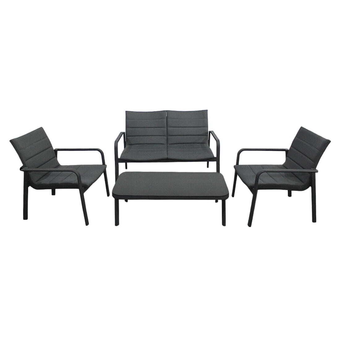 OUTLIV. Fontana Loungeset inkl. Loungetisch Aluminium/Mischgewebe