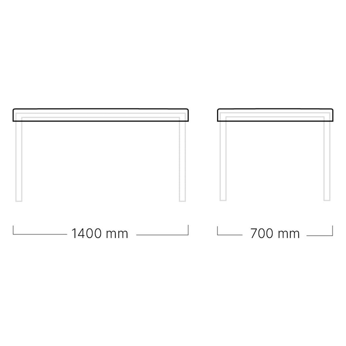 Kettler Gartentisch Schutzhülle für Tischplatte 140x70 cm Polyester