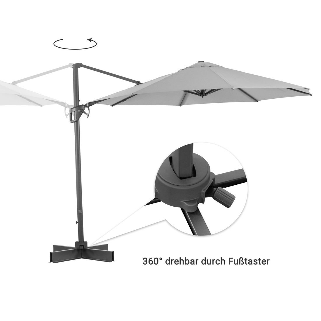 OUTLIV. Ravenna Ampelschirm Ø350cm