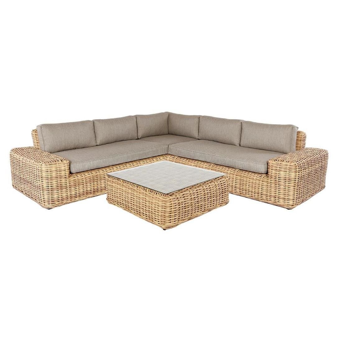 OUTLIV. Yate Ecklounge inkl. Loungetisch Geflecht/Olefin