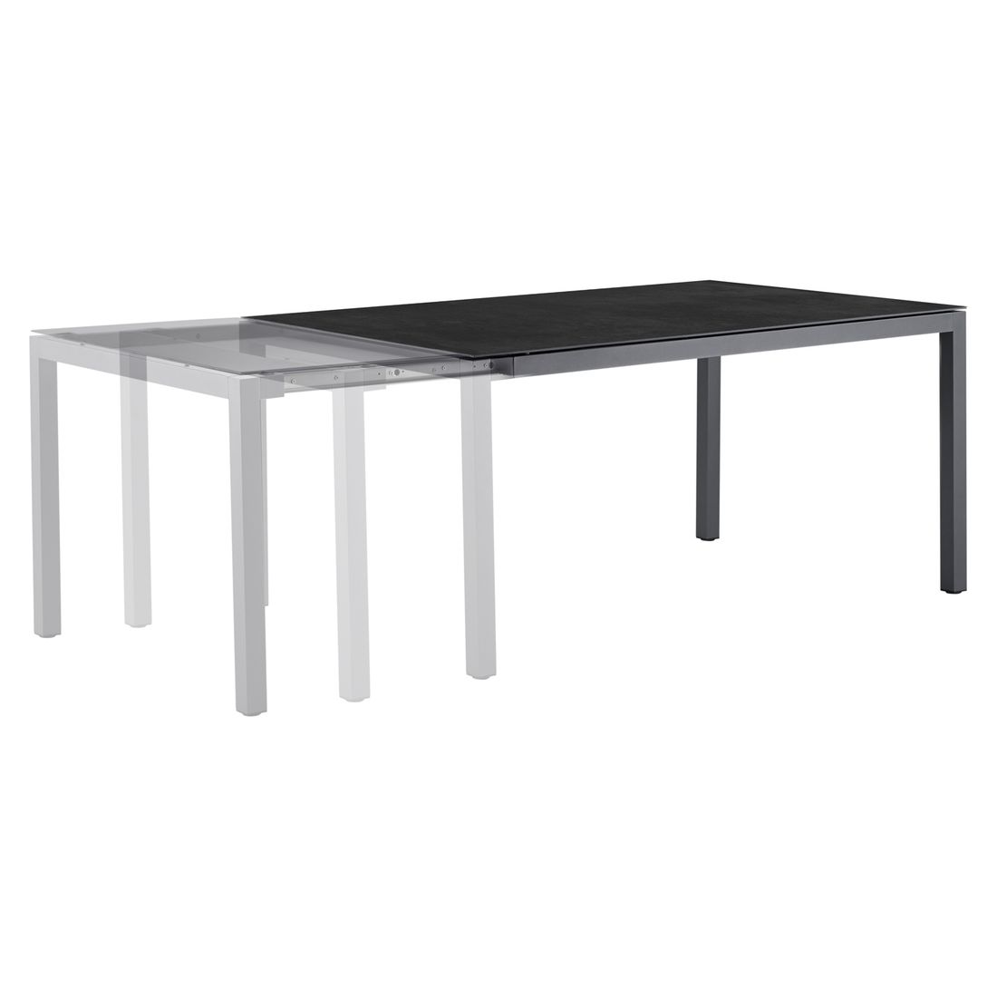 OUTLIV. Mia Ausziehtisch Aluminium/Keramik