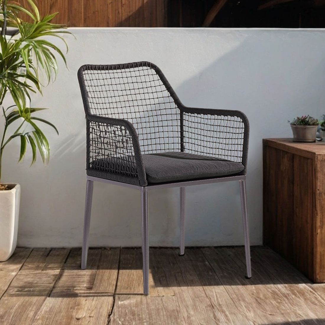 Sieger Malta Gartensessel Aluminium/Rope