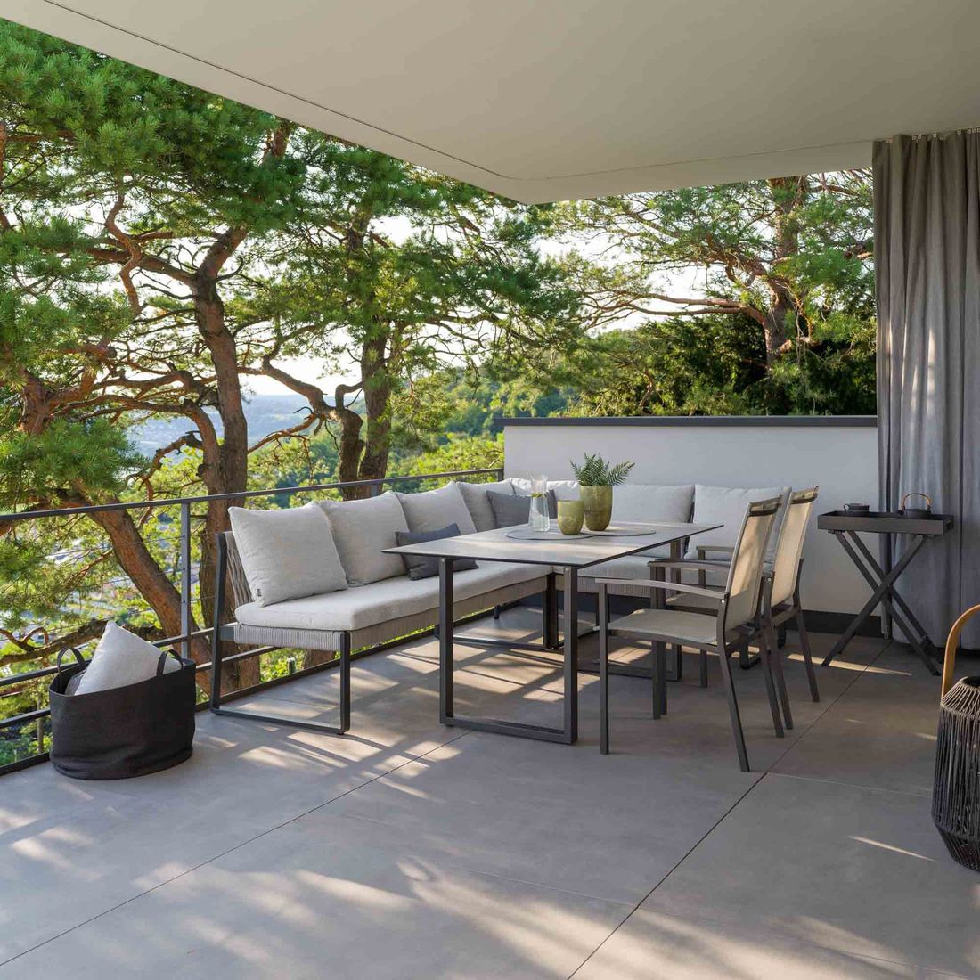 Stern Tammo Dininglounge Aluminium/Rope/Sunbrella