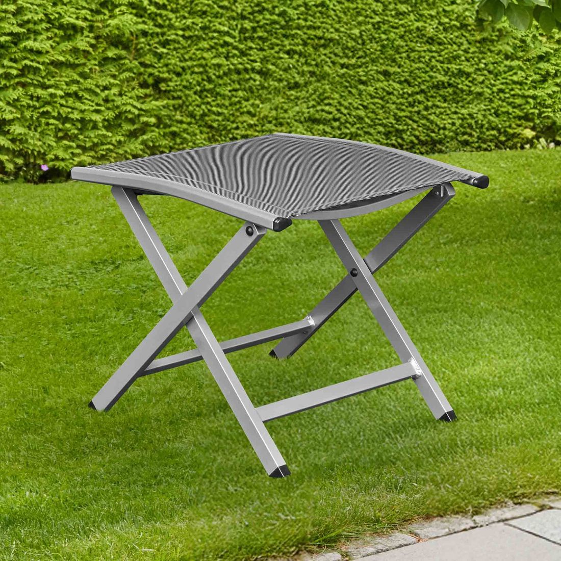 LC Garden Unicamo Gartenhocker Aluminium/Textilene
