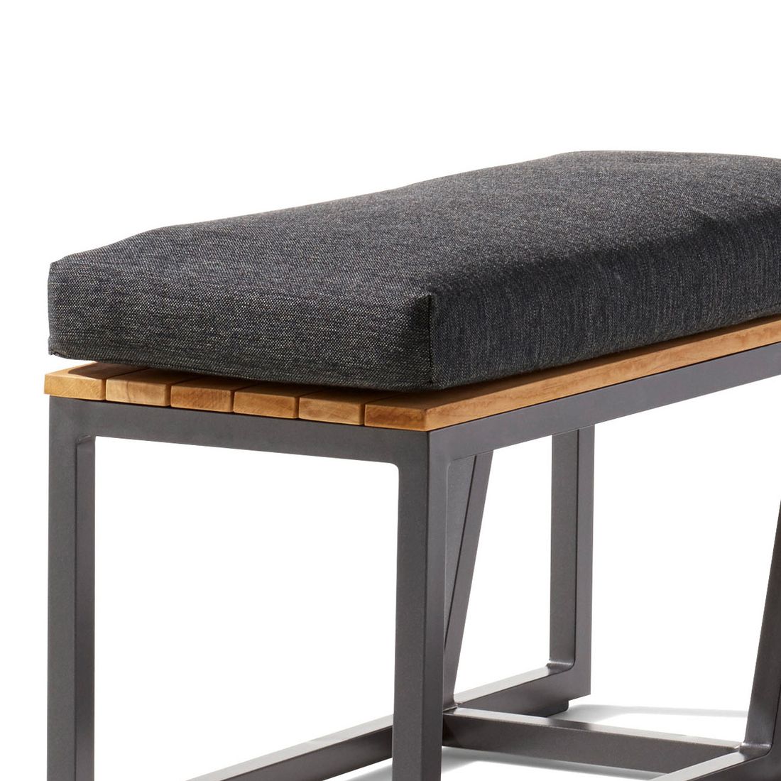 Sieger Havanna Beistelltisch 69x32cm Aluminium/Teak